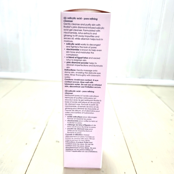 Rodial $49 Pink Diamond Pore Refining Cleanser Lift & Illuminate Niacinamide NIB - Picture 7 of 14